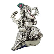 Sankh Ganesha Table Decor Polyresin Showpiece