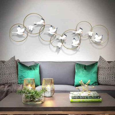 White Birds Flying Metal Wall Art - ItStyle Store