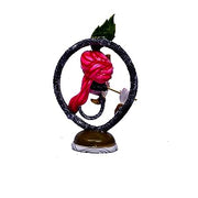 Multicolor Ring Krishna Tabel Decor Polyresin Showpiece