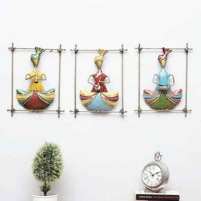 Set of 3 Metal Sardar Musician - ItStyle Store