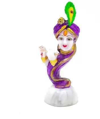 Hang Krishna with Basuri Tabel Decor Polyresin Showpiece