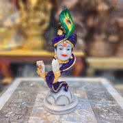 Hang Krishna with Basuri Tabel Decor Polyresin Showpiece