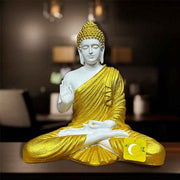 Lord Gautam Buddha Samadhi Statue for Home Decor Showpiece Polyresin