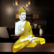 Lord Gautam Buddha Samadhi Statue for Home Decor Showpiece Polyresin