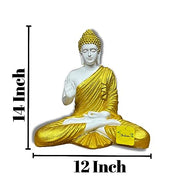 Lord Gautam Buddha Samadhi Statue for Home Decor Showpiece Polyresin