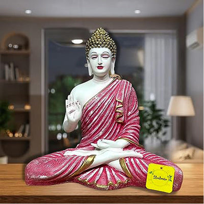 Purple Lord Gautam Buddha Samadhi Statue for Home Decor Showpiece Polyresin - ItStyle Store