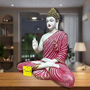 Purple Lord Gautam Buddha Samadhi Statue for Home Decor Showpiece Polyresin - ItStyle Store