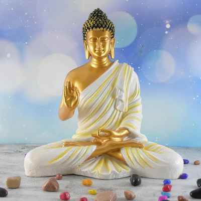 Purple Lord Gautam Buddha Samadhi Statue for Home Decor Showpiece Polyresin - ItStyle Store