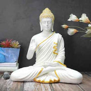 Purple Lord Gautam Buddha Samadhi Statue for Home Decor Showpiece Polyresin - ItStyle Store