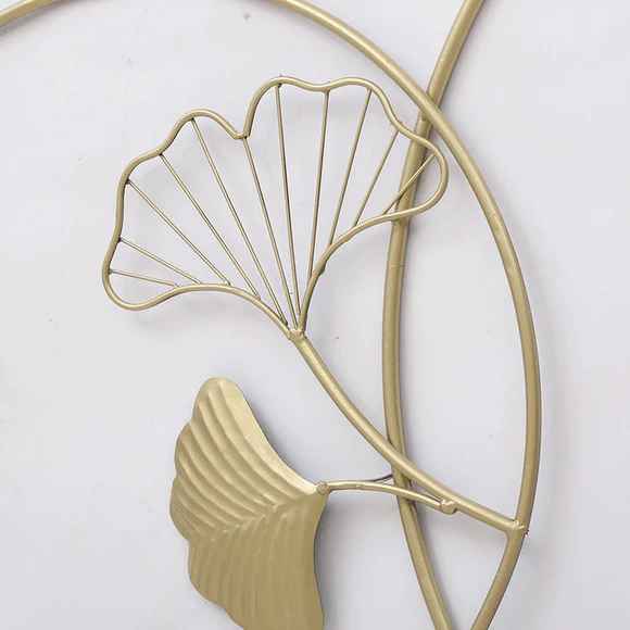 Golden Zingo Leaf Wall Art