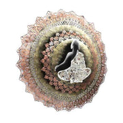 Multicolour Metal Meditating Buddha LED Wall Art