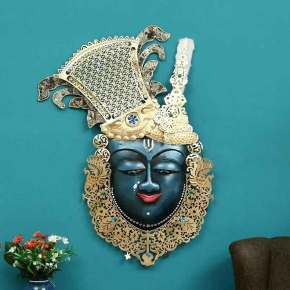 Multicolor Shri Nath Metal Wall Art For Decor