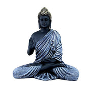 Black and Blue Buddha Samadhi Tabel Decor Polyresin Showpiece