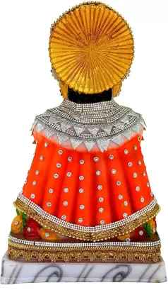 Multicolor  Khatu Shyam Baba Idol with Mor Pankh for Home Temple Pooja Idol