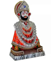 Multicolor  Khatu Shyam Baba Idol with Mor Pankh for Home Temple Pooja Idol