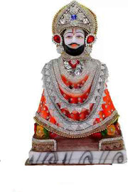 Multicolor  Khatu Shyam Baba Idol with Mor Pankh for Home Temple Pooja Idol